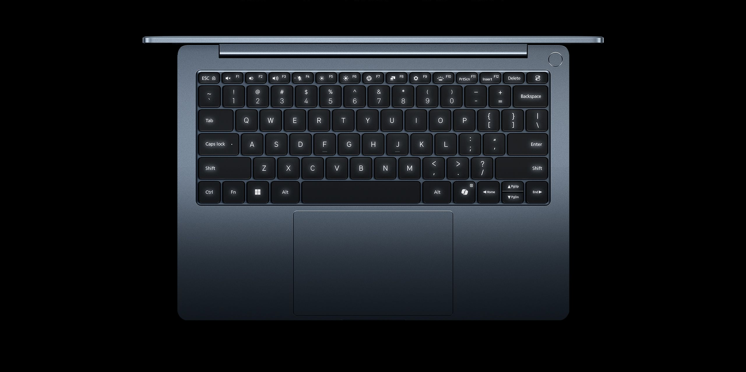 Détail du clavier pleine taille du Xiaomi Redmibook 14 Pro 2026 avec rétroéclairage à 3 niveaux