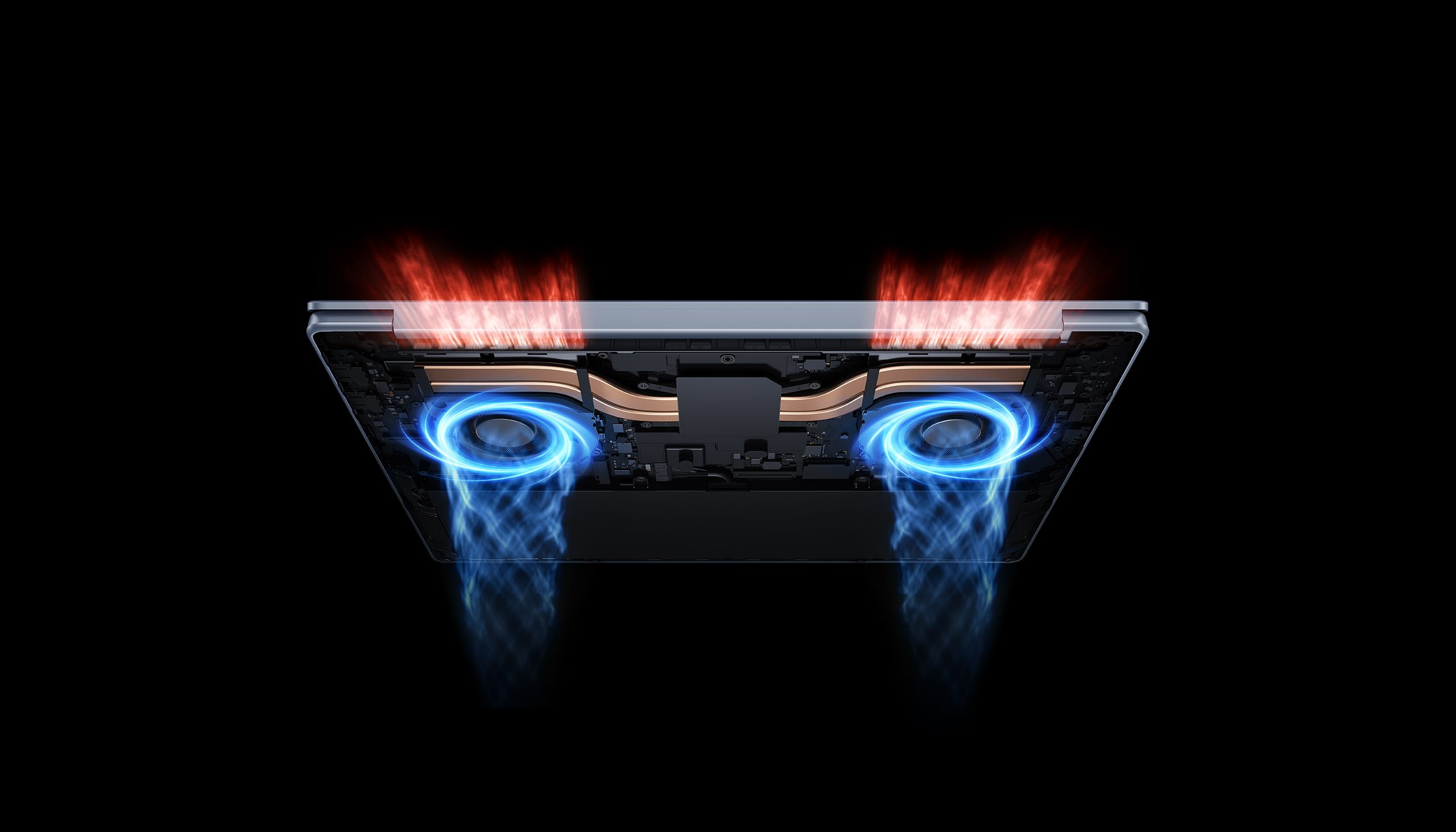 Système de refroidissement double ventilateur et double heat-pipe du Xiaomi Redmibook 14 Pro 2026