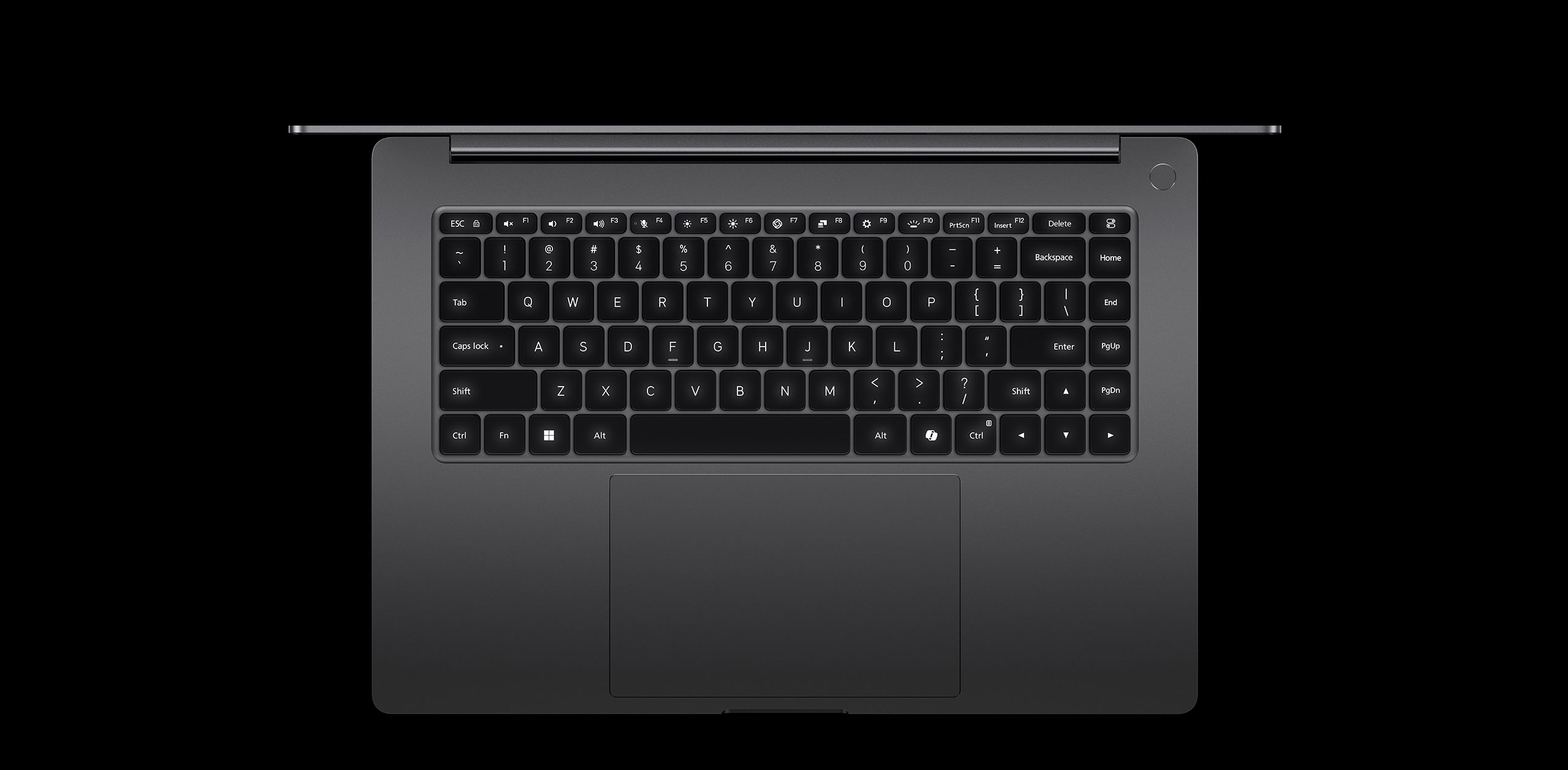 Détail du clavier complet rétroéclairé sur 3 niveaux du Xiaomi Redmibook 16 Pro 2026